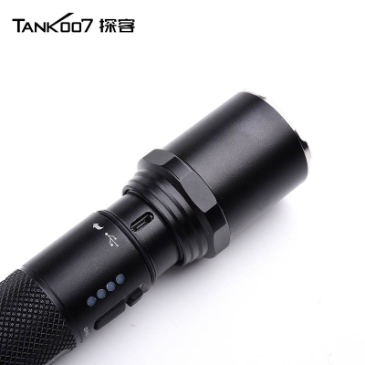 TANK007探客新標(biāo)標(biāo)準(zhǔn)型執(zhí)勤直充手電筒PC11A巡邏安防超亮手電