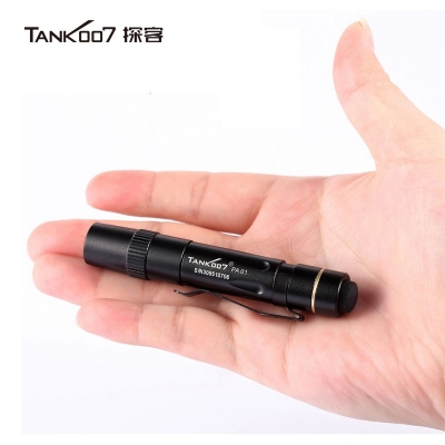 TANK007探客迷你醫(yī)生白光LED日常家用7號小手電筒AAA電池筆帽燈PA01